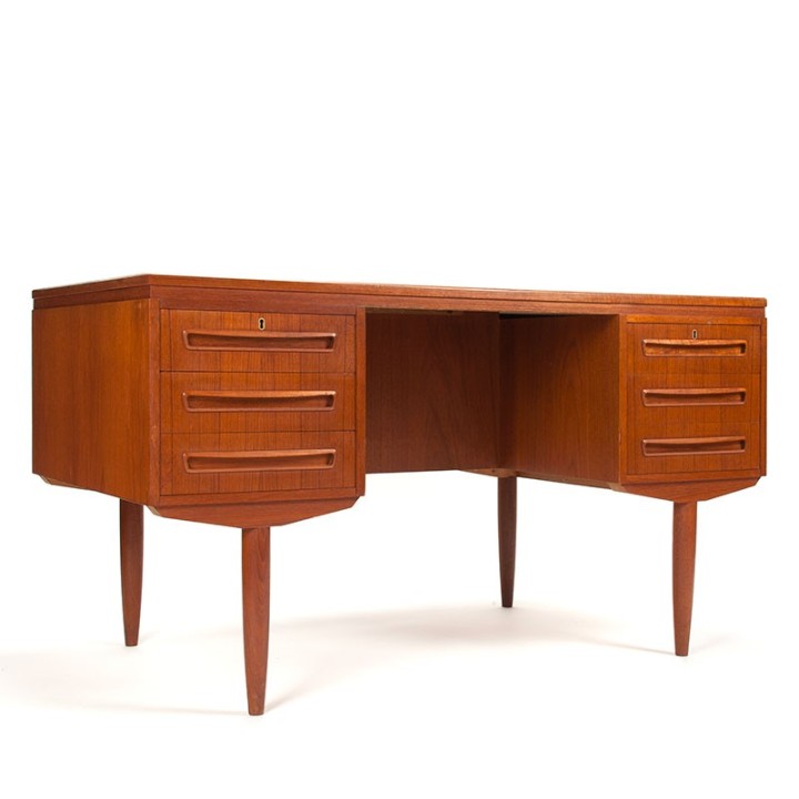 Deens Mid-Century vintage bureau ontwerp J. Svenstrup