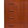 Mid-Century Danish chest of drawers in teak by PMJ Viby J. Møbel