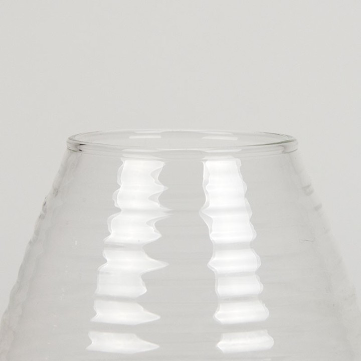 Ribbelvaas druppelvorm vintage model ontwerp A.D. Copier