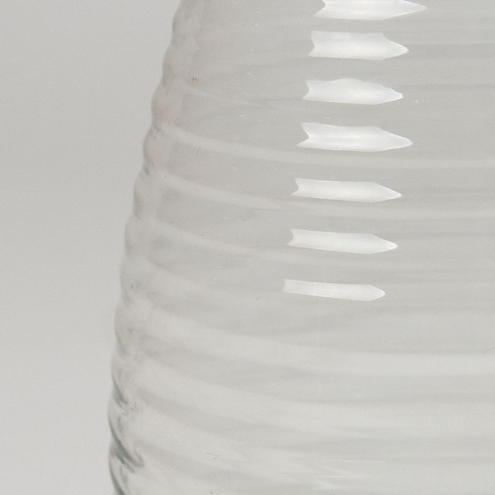 Ribbelvaas druppelvorm vintage model ontwerp A.D. Copier