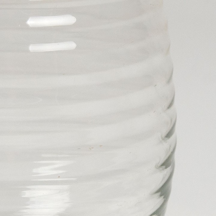 Ribbelvaas druppelvorm vintage model ontwerp A.D. Copier