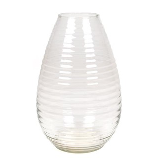 Ribbed Vase teardrop shape vintage model design A.D. Copier