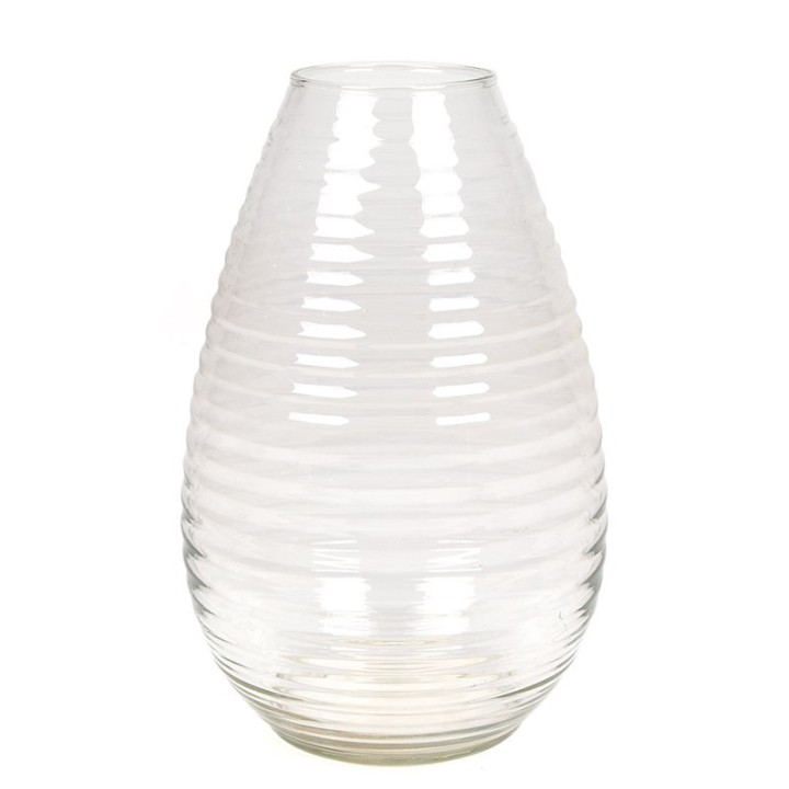 Ribbelvaas druppelvorm vintage model ontwerp A.D. Copier