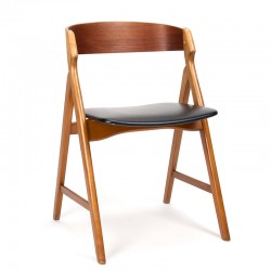 Vintage Deense model 71 stoel ontwerp Henning Kjaernulf