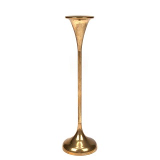 Danish vintage brass candlestick by CAWA