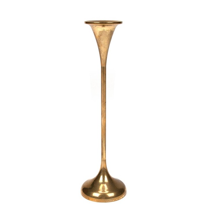 Danish vintage brass candlestick by CAWA