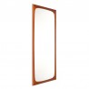 Large model Danish teak vintage mirror from Aarhus