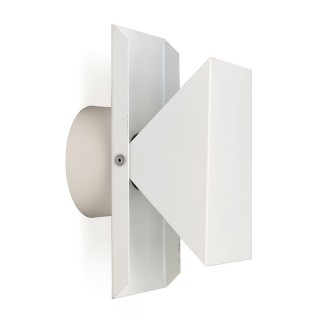 Vintage white metal wall lamp from Dijkstra lamps