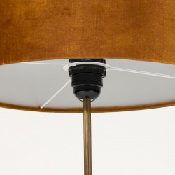 Large Danish vintage table lamp on teak tripod