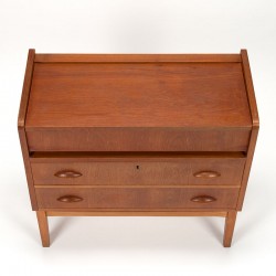 Mid-Century teak vintage chest of drawers and dressing table in