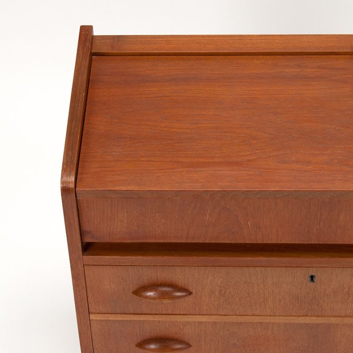 Mid-Century teak vintage chest of drawers and dressing table in