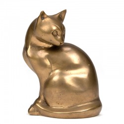 Brass vintage figurine of a cat from the 60's