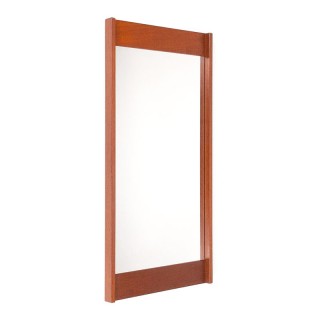 Teak vintage mirror from Denmark, 1960s