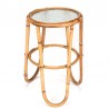 Vintage model plant table in rattan