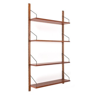 Teak vintage Danish Royal wall system design Poul Cadovius