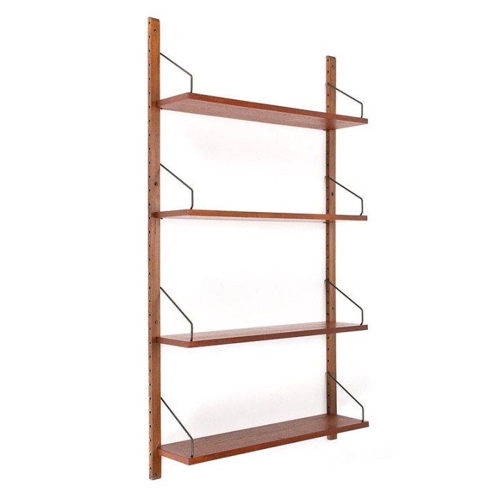 Teak vintage Deens Royal wandsysteem ontwerp Poul Cadovius