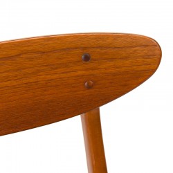 Design set van 6 Deense vintage Farstrup model 210 stoelen