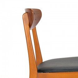 Design set van 6 Deense vintage Farstrup model 210 stoelen