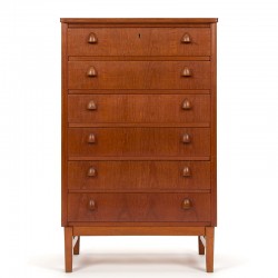 Mid-century Danish teak vintage chest of drawers