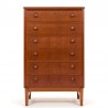 Mid-century Danish teak vintage chest of drawers
