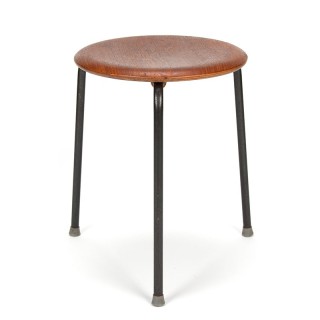 Danish teak vintage stool low model