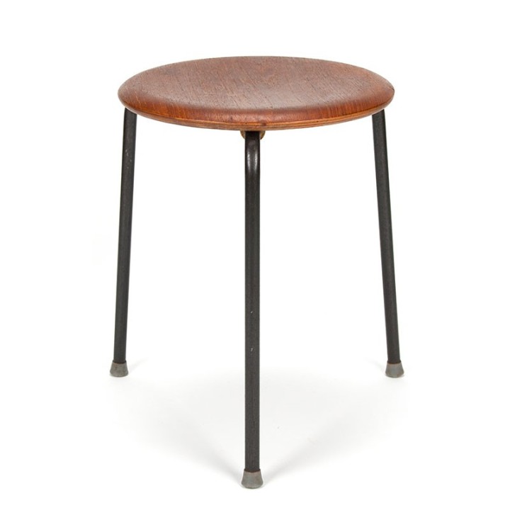 Danish teak vintage stool low model
