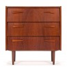 Teak vintage shoe cabinet