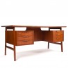 Large Mid-Century design desk model 75 by Omann Jun