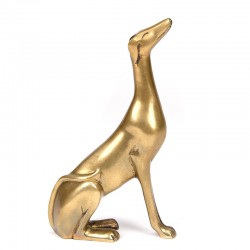 Brass vintage figurine of a dog