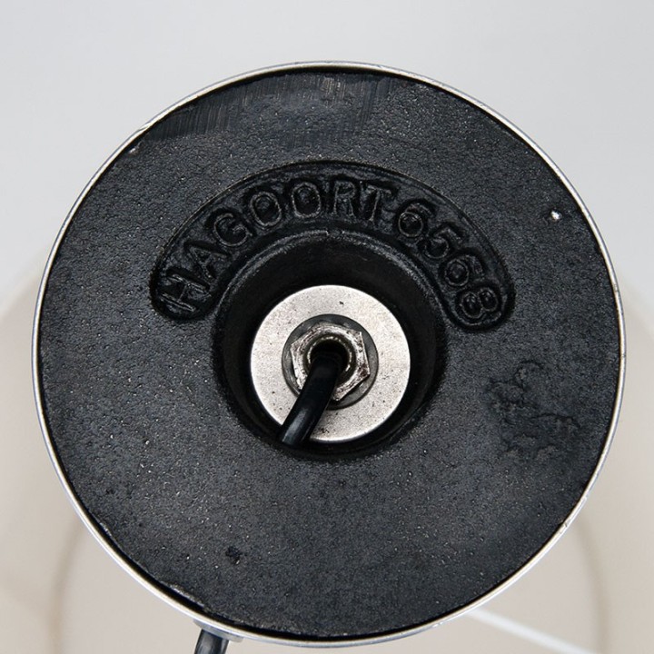 Nederlandse vintage design tafellamp ontwerp Hagoort