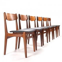 Set van 6 Deense eettafel stoelen uit de Findahl Møbelfabrik