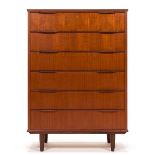 Groot model vintage Deense ladekast uit de Ejsing Møbelfabrik