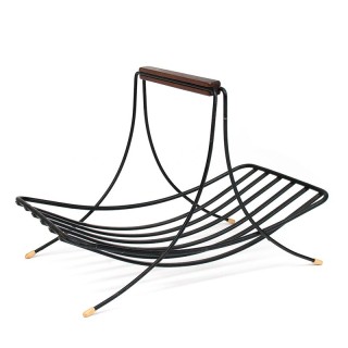 Metal vintage fruit bowl from the fifties