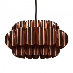 Deense koperen vintage design hanglamp ontwerp Thorsten Orrling