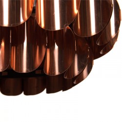 Deense koperen vintage design hanglamp ontwerp Thorsten Orrling