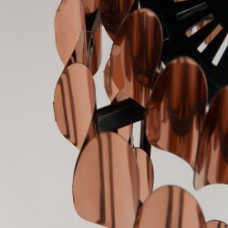 Danish copper vintage design hanging lamp by Thorsten Orrling