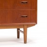 Vintage Danish chest of drawers on oak base