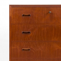 Vintage Danish chest of drawers on oak base