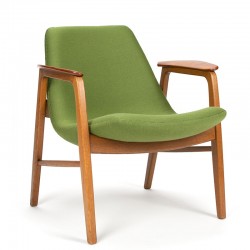 Scandinavische vintage fauteuil met organisch design