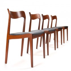 Set of 4 Mid-Century Danish vintage design chairs