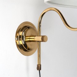 Brass vintage Danish wall lamp Darø