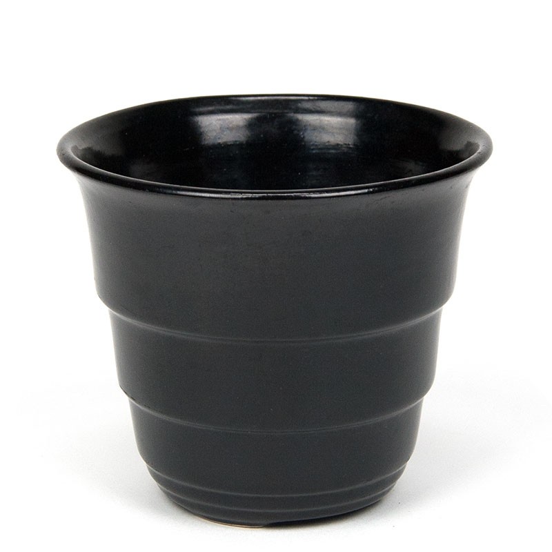 Black vintage small model flower pot