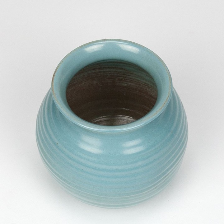 Sphinx Maastricht vintage blauw/ groene vaas