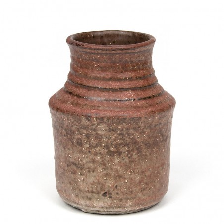 Mobach Utrecht vintage ceramic vase brown