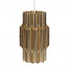 Bent Karlby vintage Pan hanging lamp by Lyfa in brass