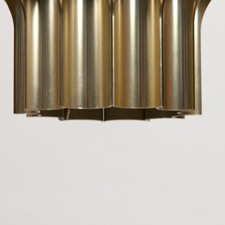 Bent Karlby vintage Pan hanglamp voor Lyfa in messing