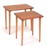 Danish set of 2 teak vintage side tables