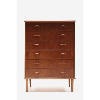 Chest of drawers in teak