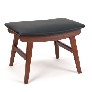 Ottoman/pouf vintage Danish vintage model in teak