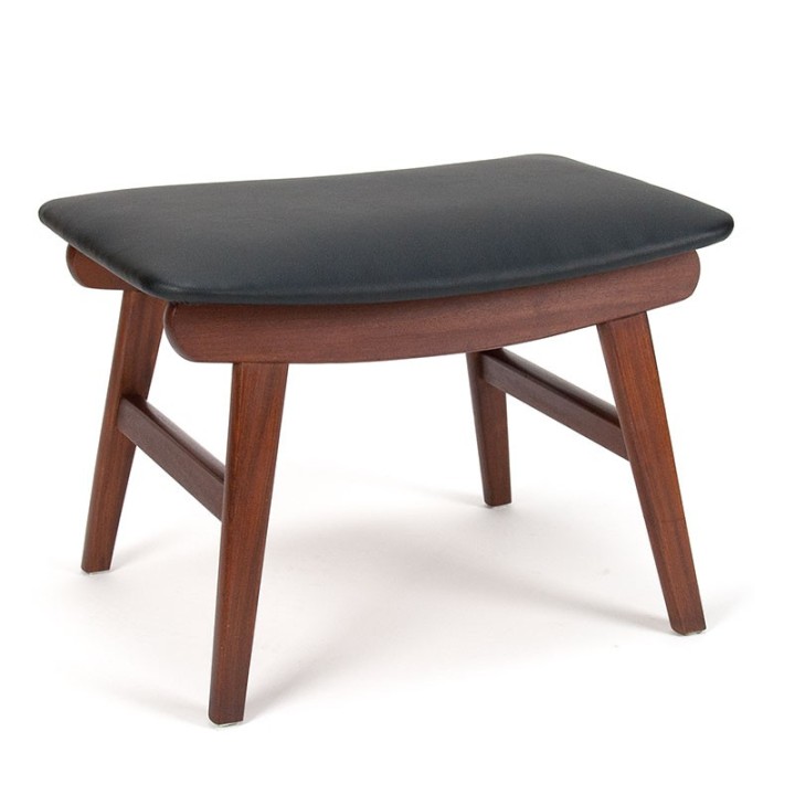 Ottoman/ poef vintage Deens vintage model in teak